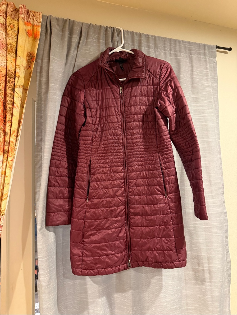 Patagonia Long Quilted Puffer Coat in Deep Wine